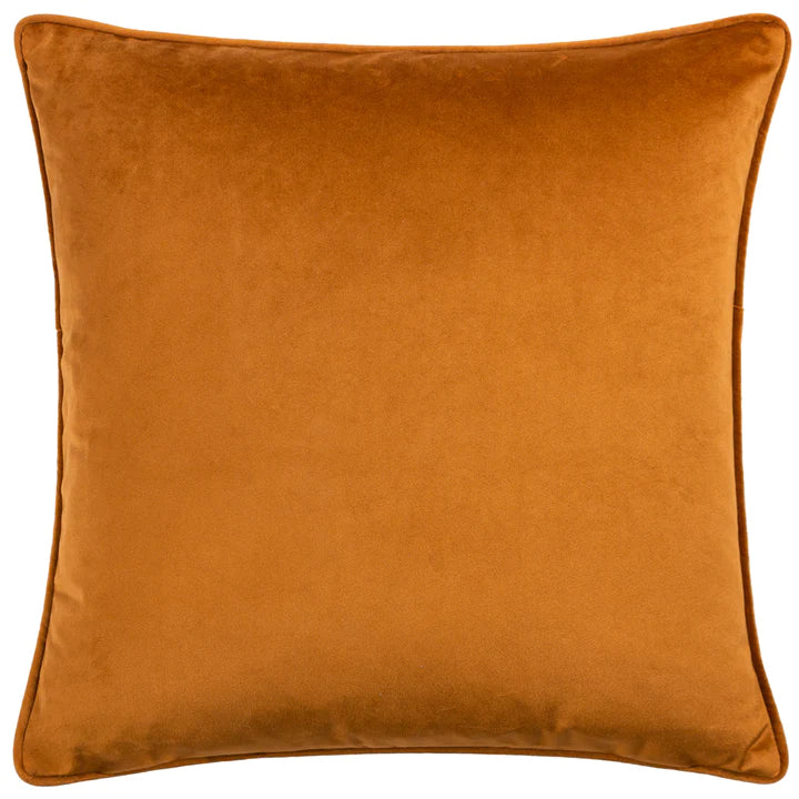 Malans Cut Velvet Piped Cushion Cover Bronze